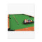 Pool Balls on Green Felt Billiards Table: