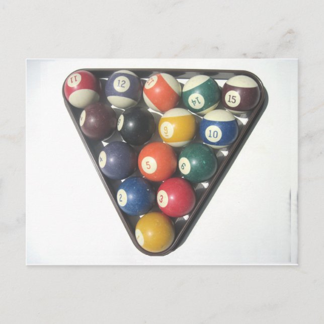 Pool Balls Postcard (Front)