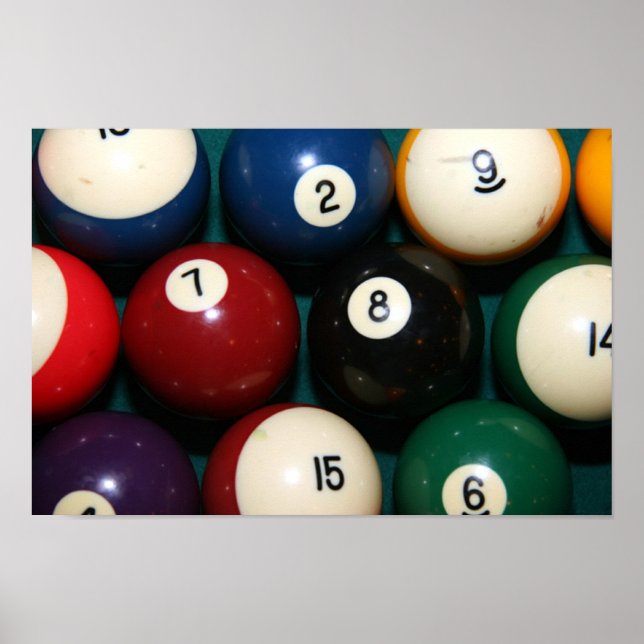 Pool Balls Poster (Front)
