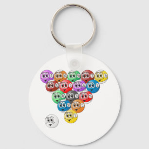 Pool Billards Key Ring