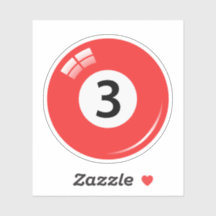 Pool/billiard ball number  three (3) blue