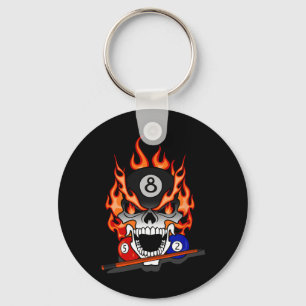 Pool Billiard Gift Snooker Cue Sport Men Women Key Ring