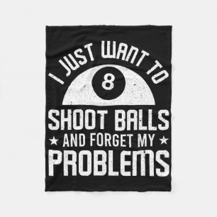 Pool Billiard Outfit For Pool Player Billiard Play Fleece Blanket