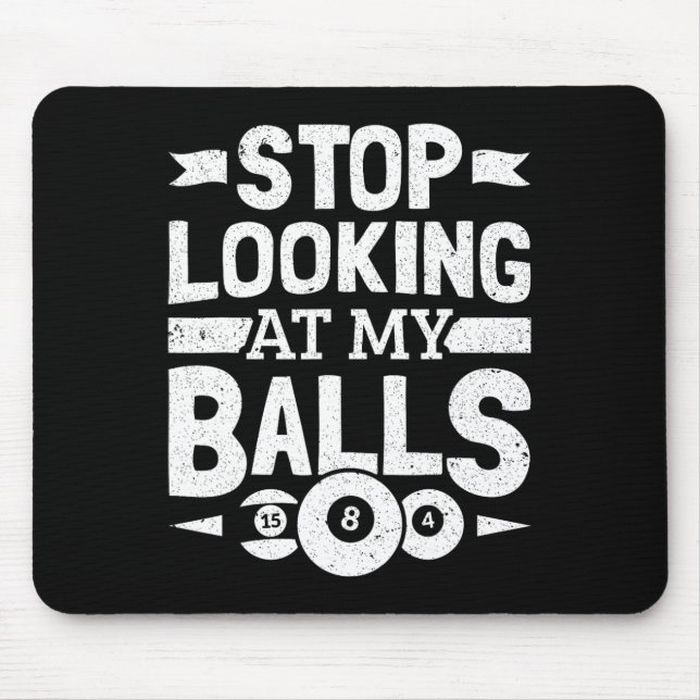 Pool Billiard Outfit For Pool Player Billiard Play Mouse Pad (Front)