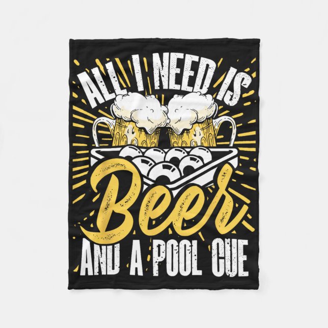 Pool Billiard Player Snooker Cue 8 Ll Expert  Fleece Blanket (Front)