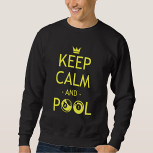 Pool Billiard Player Snooker Cue Sports 8 Ball Cue Sweatshirt