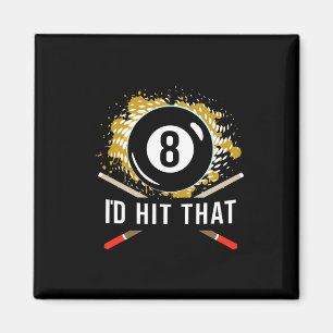 Pool Billiard Shirt - Biliard Pool 8 Ll Player Des Magnet