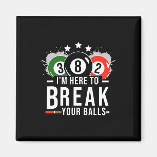 Pool Billiard Shirt - Billard Pool Break Rack Magnet