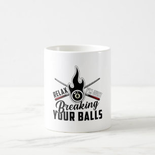 Pool Billiard Snooker 8 Ball Billiards Funny Gift Coffee Mug