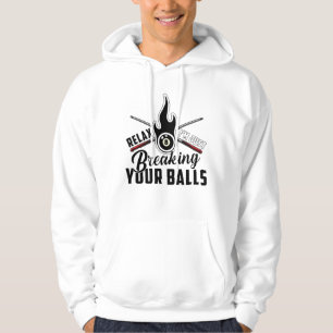 Pool Billiard Snooker 8 Ball Billiards Funny Gift Hoodie