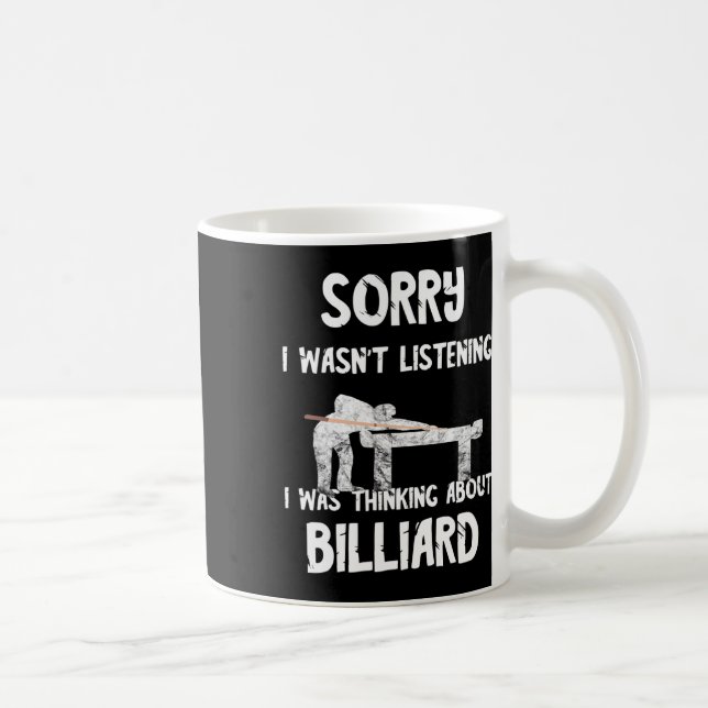 Pool Billiard Snooker Player 8 Ll Playing Billiard Coffee Mug (Right)