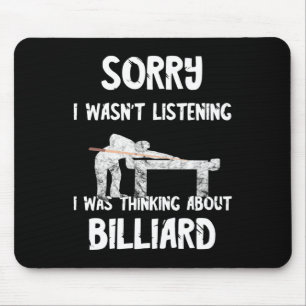 Pool Billiard Snooker Player 8 Ll Playing Billiard Mouse Pad