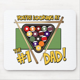 Pool/Billiards #1 Dad Father's Day Gift Mouse Pad