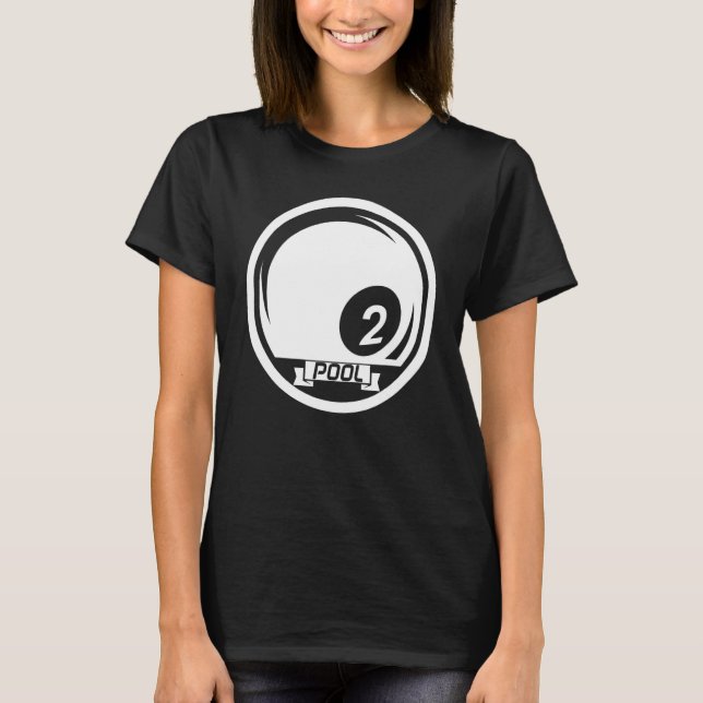 Pool Billiards Ball Billiard Cue Sports Snooker T-Shirt (Front)