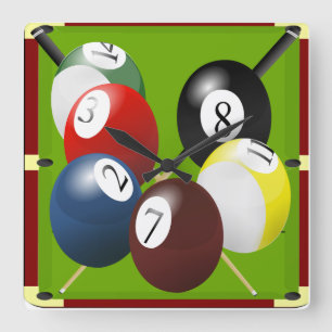Pool / Billiards Clock