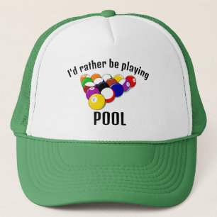 Pool Billiards Design Hat