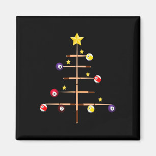 Pool Billiards Ll Cue Sports Christmas Tree Magnet
