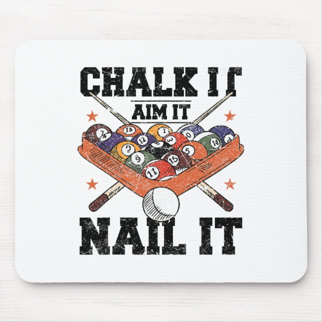 Pool Billiards Snooker Cue Player 10  Mouse Pad (Front)