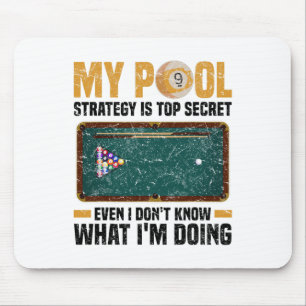 Pool Billiards Snooker Cue Player 12 Mouse Pad