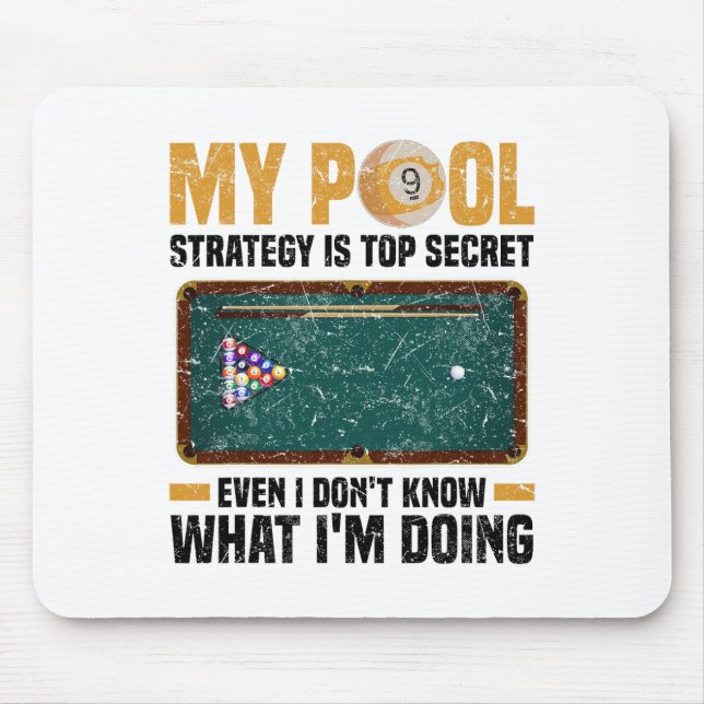 Pool Billiards Snooker Cue Player 12  Mouse Pad (Front)