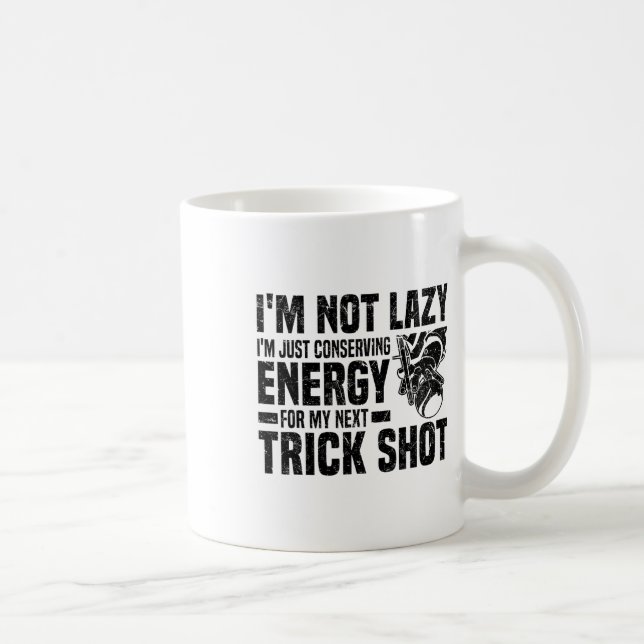 Pool Billiards Snooker Cue Player 1  Coffee Mug (Right)
