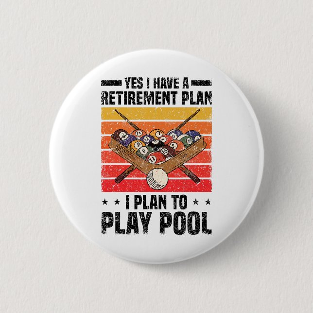 Pool Billiards Snooker Cue Player 7  6 Cm Round Badge (Front)