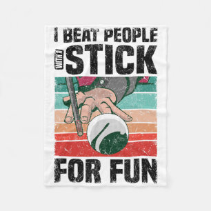 Pool Billiards Snooker Cue Player Fleece Blanket