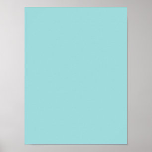 Pool Blue Personalised Aqua Teal Colour Background Poster