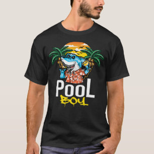Pool Boy I Shark Fish I Kids I Funny Shark T-Shirt