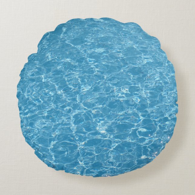 Pool Brushed Throw Pillow (Front)