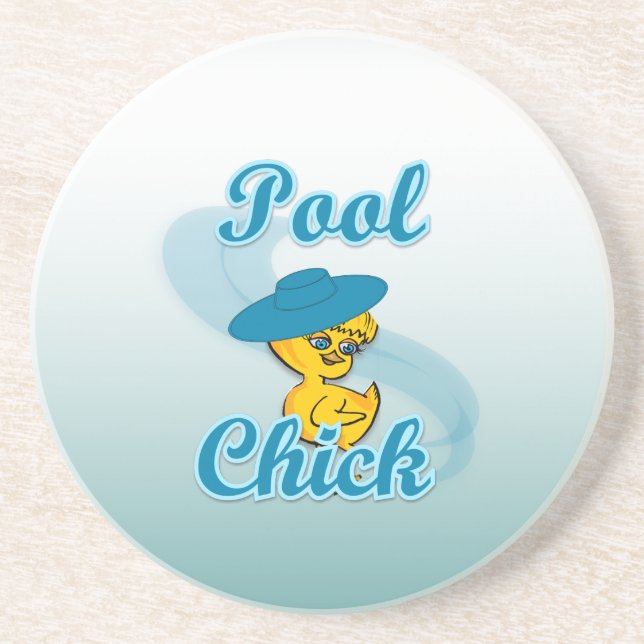 Pool Chick #3 Coaster (Front)