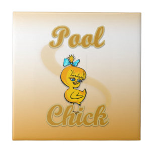 Pool Chick Ceramic Tile