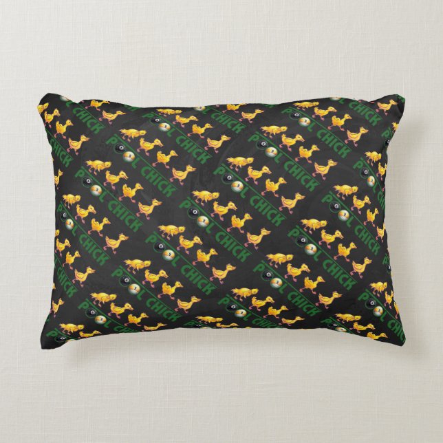 Pool Chick Decorative Cushion (Front)