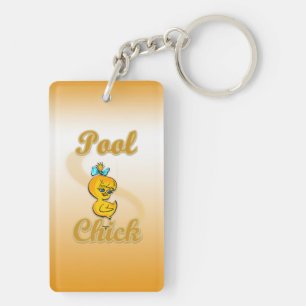 Pool Chick Key Ring
