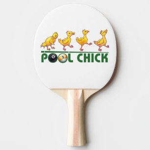 Pool Chick Ping Pong Paddle