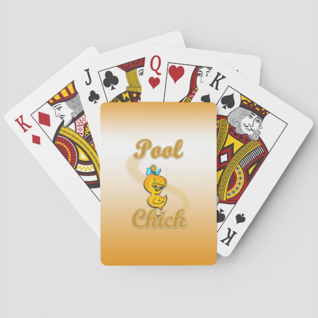 Pool Chick Playing Cards (Back)