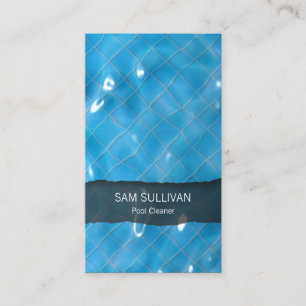 Pool Cleaner Clear Blue Water Business Card