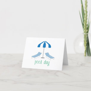 Pool Day Thank You Card