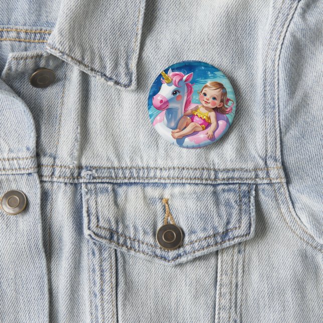 Pool Days 6 Cm Round Badge (In Situ)