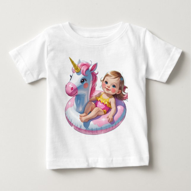 Pool Days Baby T-Shirt (Front)