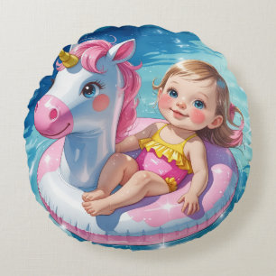 Pool Days Round Cushion