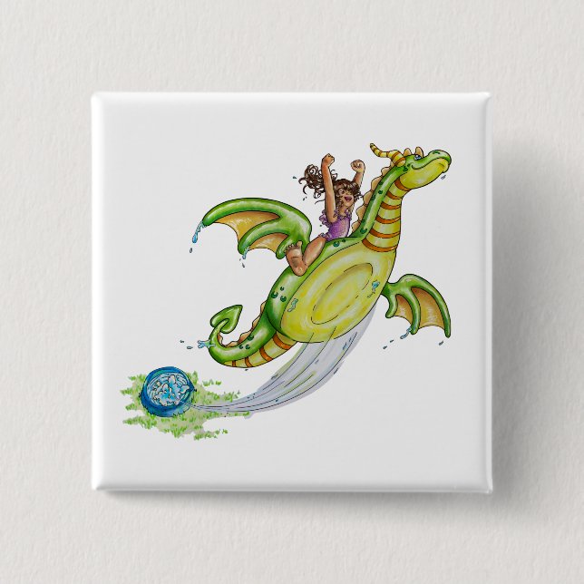 Pool Floaty 15 Cm Square Badge (Front)