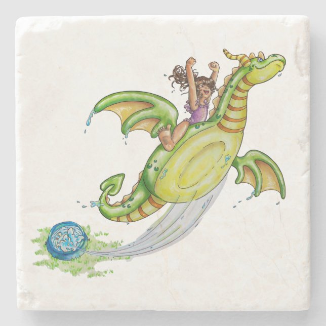 Pool Floaty Stone Coaster (Front)
