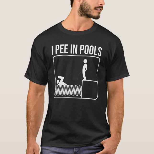 Pool For Men Women Swimming Pool Swimmer Sport T-Shirt (Front)