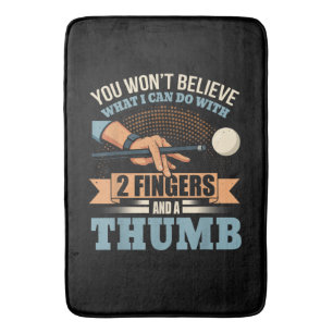 Pool Funny Billiards Bath Mat