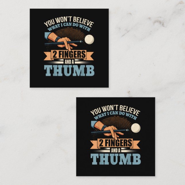 Pool Funny Billiards Card (Front/Back)