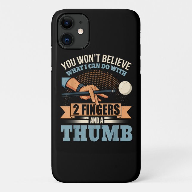Pool Funny Billiards Case-Mate iPhone Case (Back)