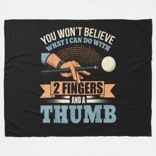 Pool Funny Billiards Fleece Blanket