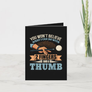 Pool Funny Billiards Holiday Card