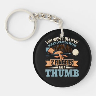 Pool Funny Billiards Key Ring
